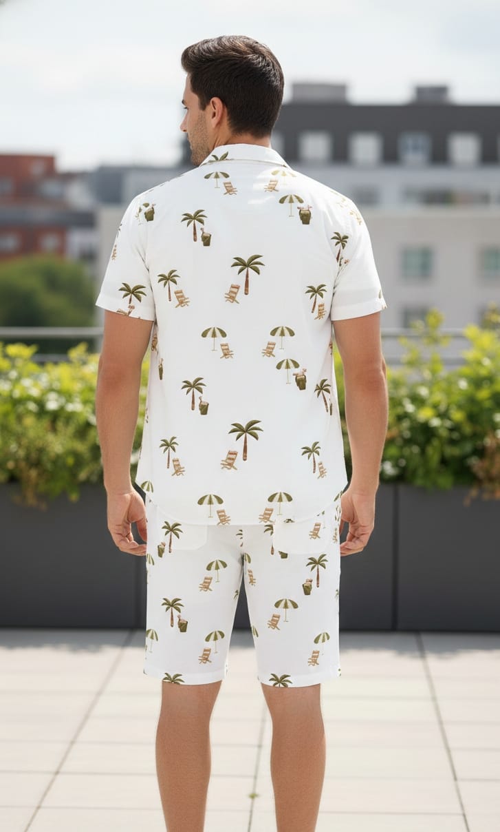 Men’s Cozy Print Night Set