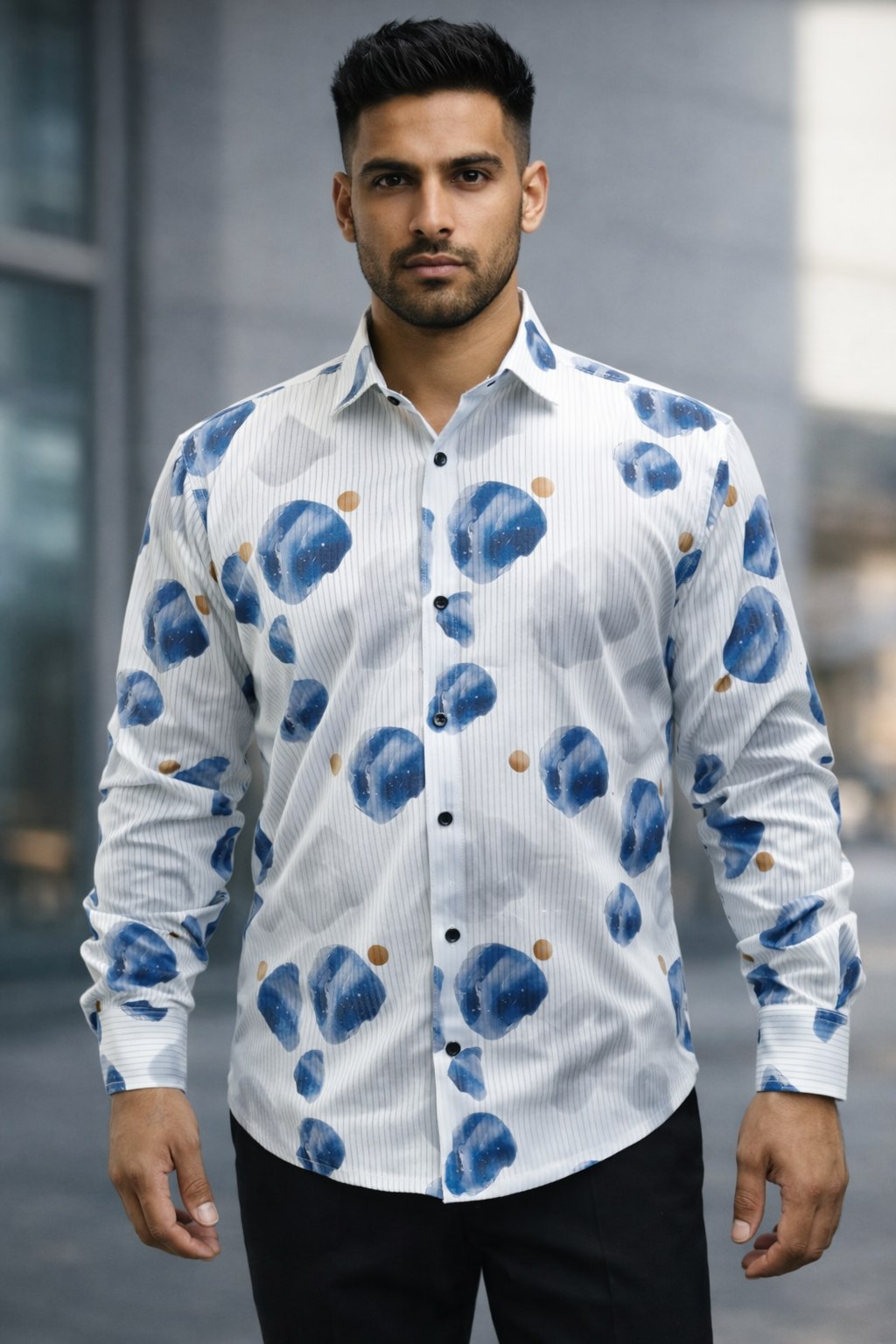 Abstract print shirt