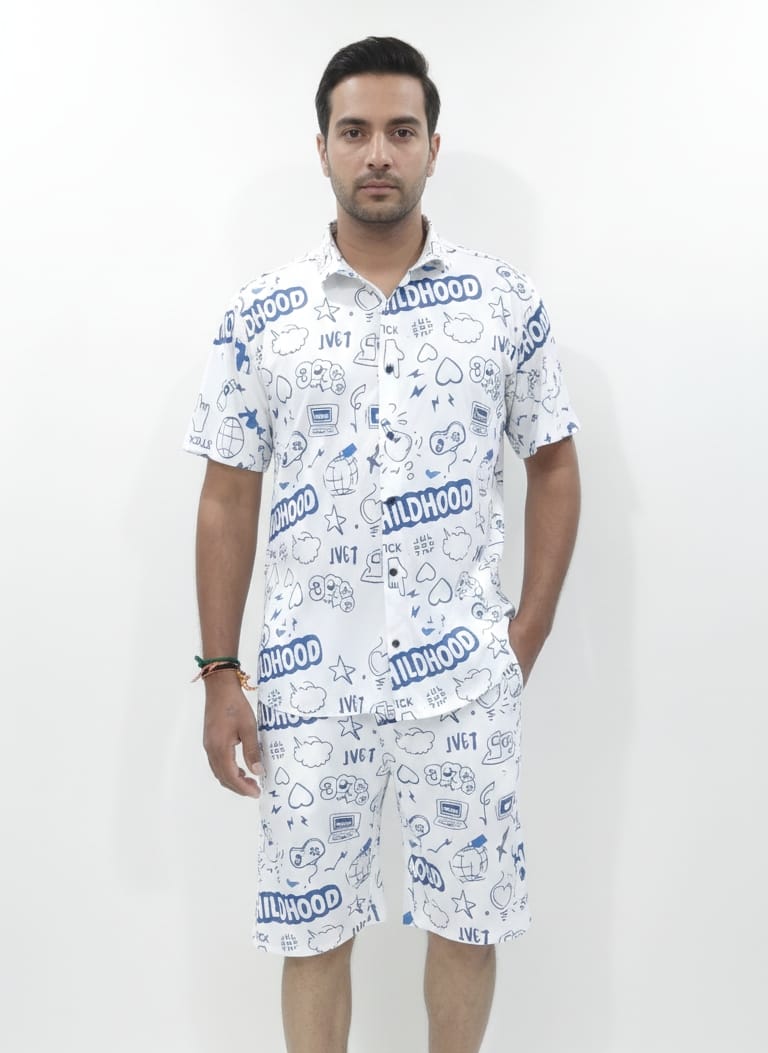 DreamWear Men’s Printed Night Set