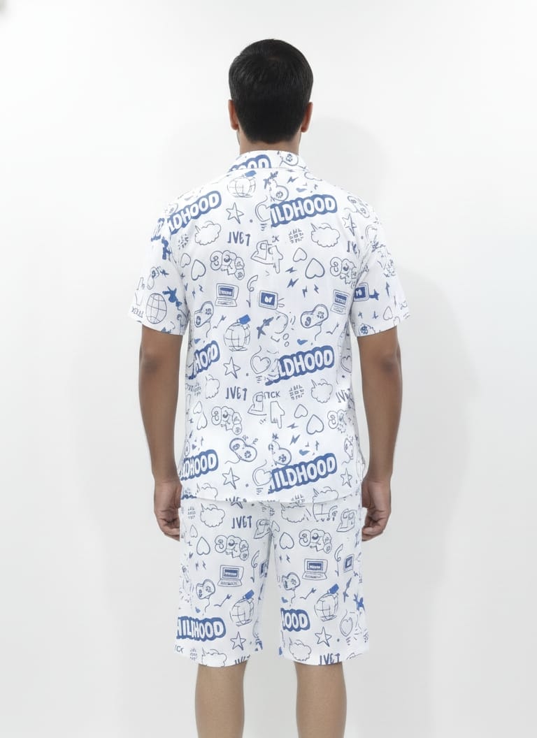 DreamWear Men’s Printed Night Set