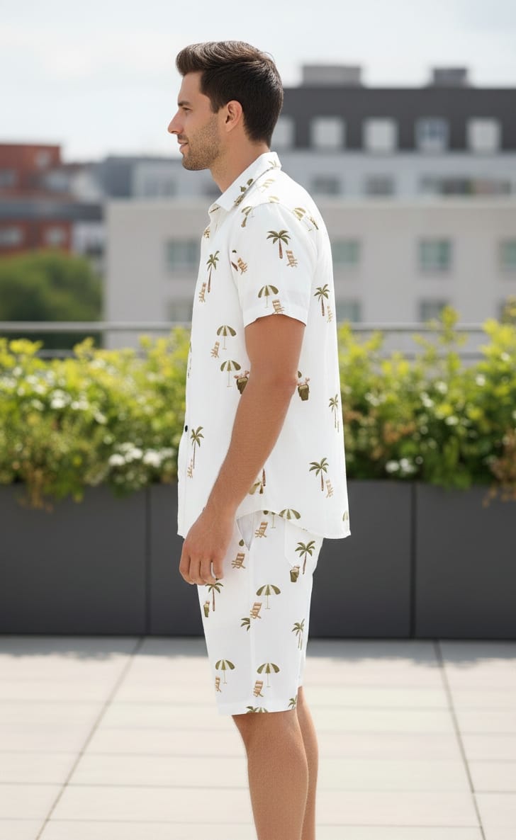 Men’s Cozy Print Night Set